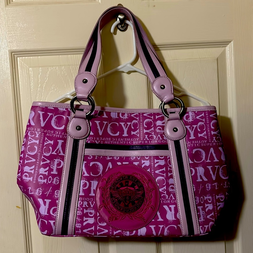 Privacywear California Hard Rock Denim Co. Large Handbag PrivacyCA rare pink
